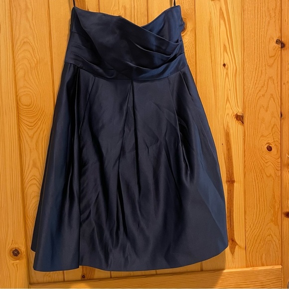 Melissa Sweet Style MS215 Navy Blue Bridesmaid Dress -4 - Picture 7 of 8